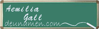 Aemilia Gall Visitenkarte